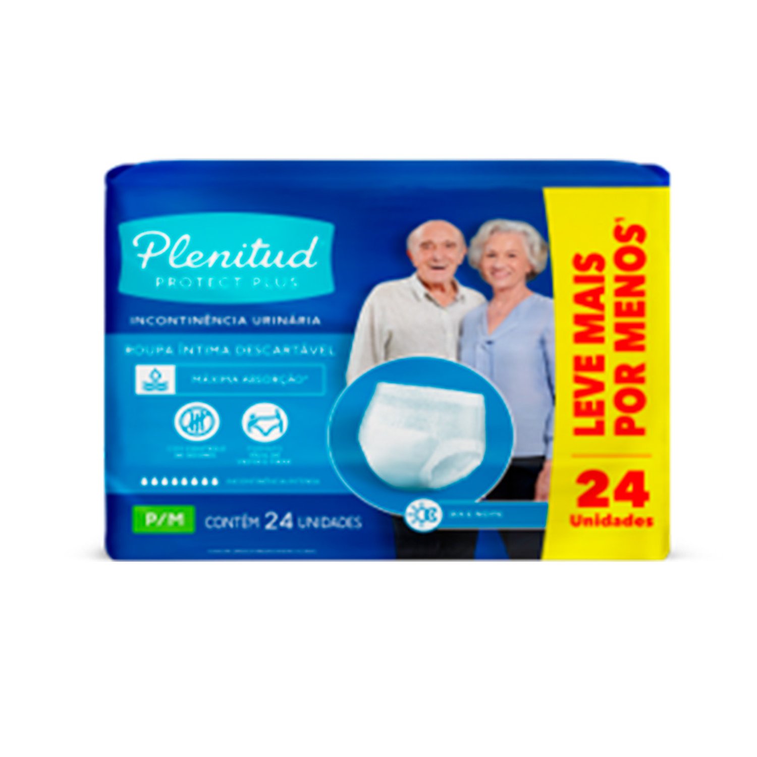 Roupa Íntima Plenitud Protect Plus P/M L24 P22