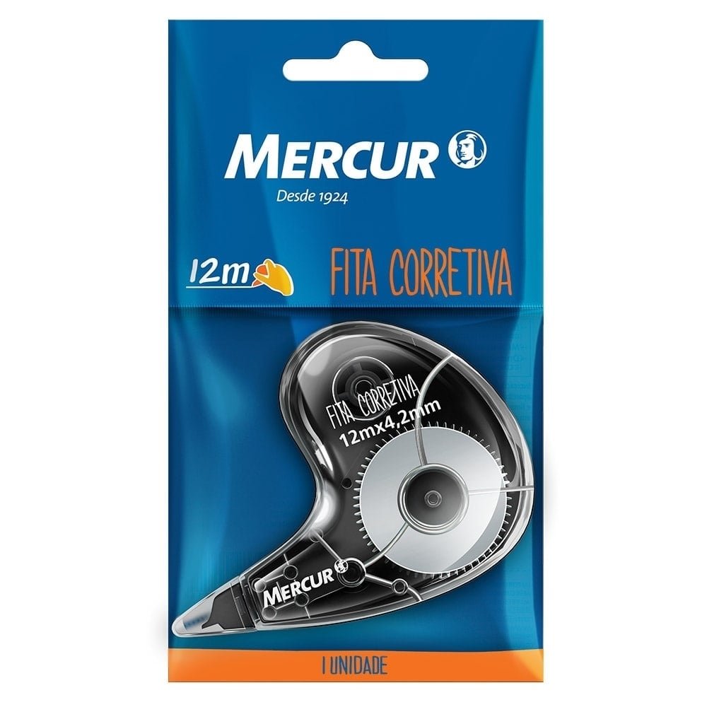 Corretivo Fita 4,2mm x 12m SM 1 Emb. c/ 6 Un. - Mercur