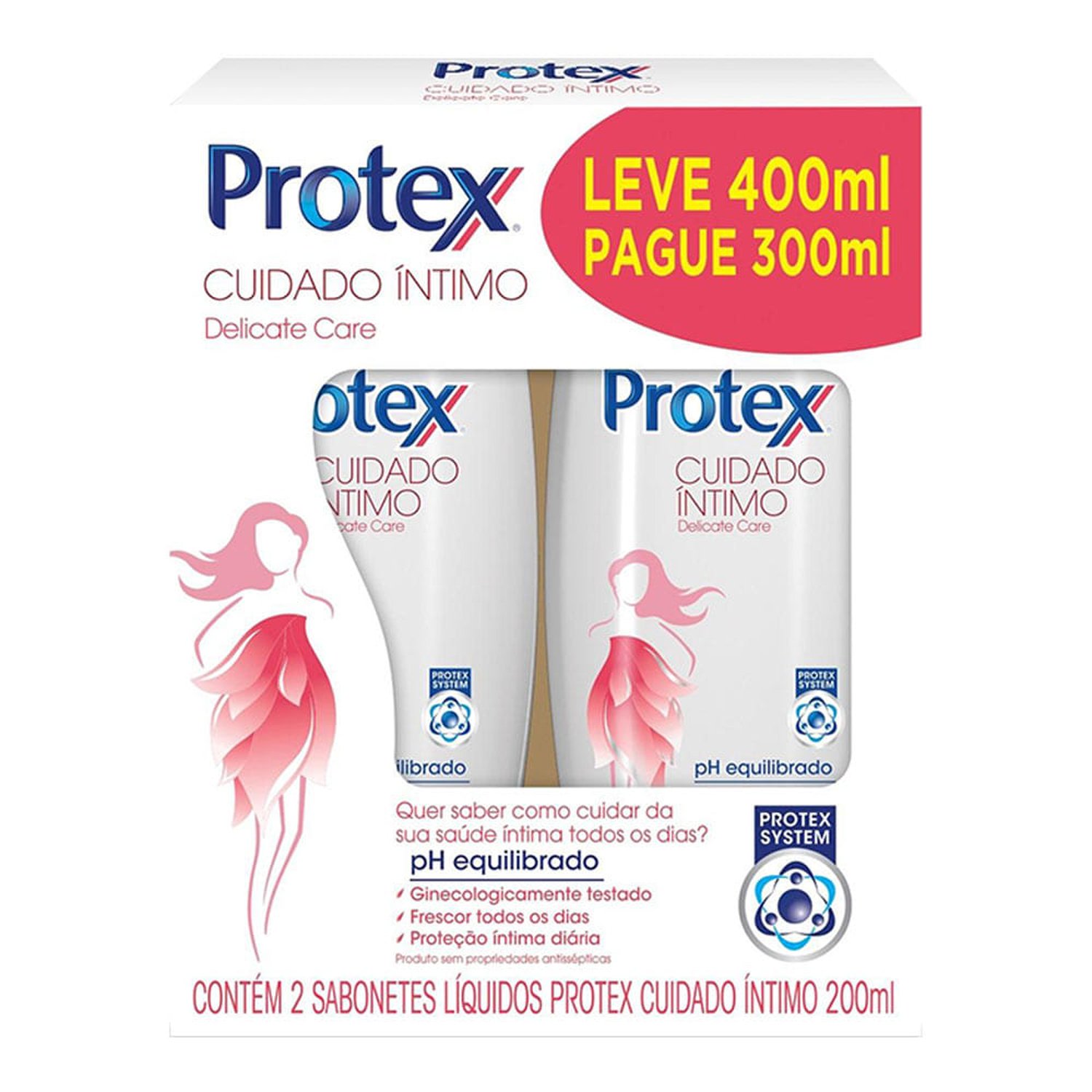 Sabonete Líquido Protex Intimo 200Ml Delicate Care Com 2