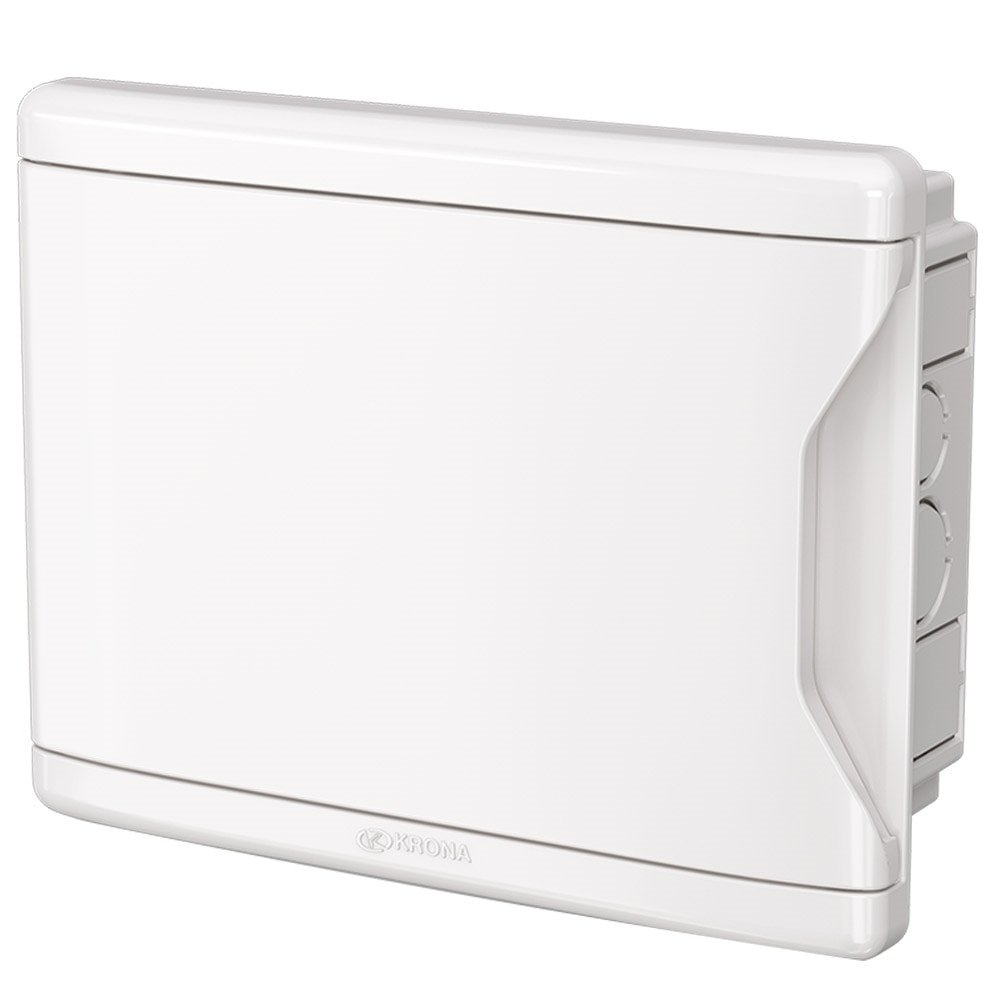 Quadro Distribuição Krona 4DIN 3NEMA sem Barramento Embutir