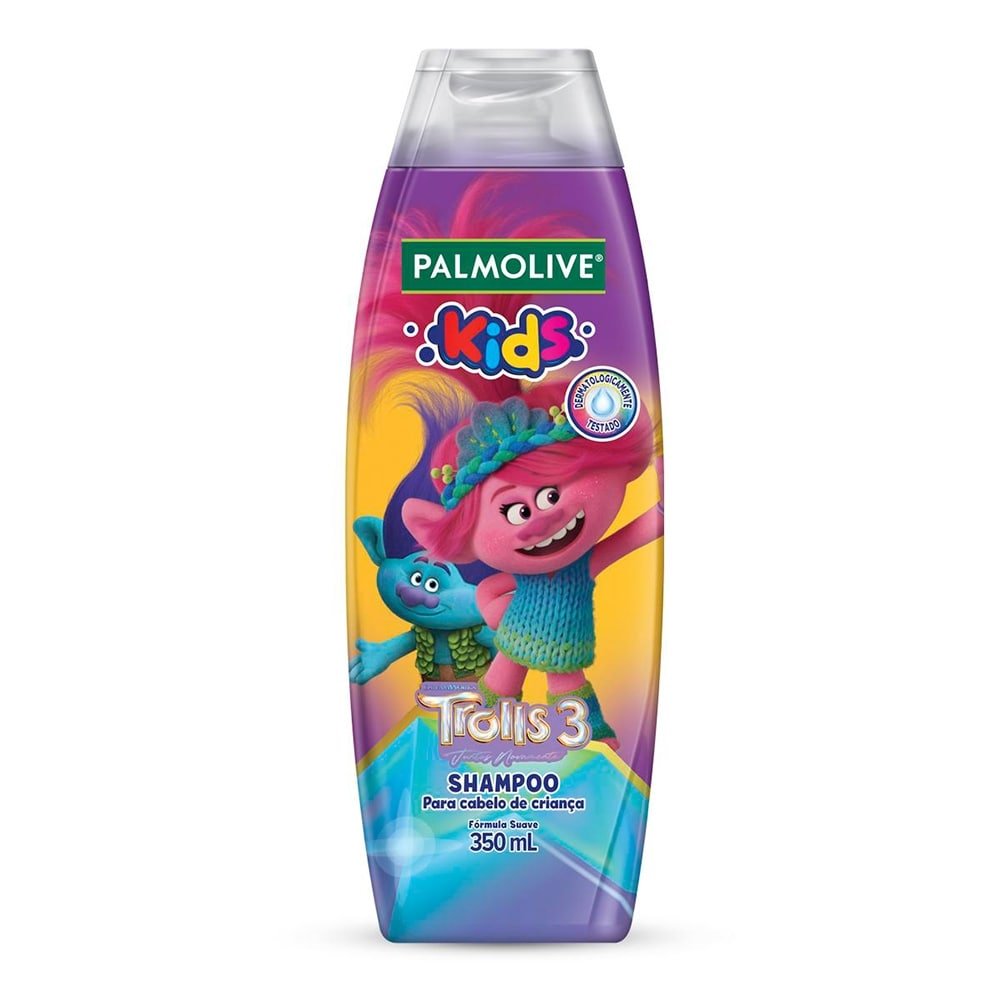 Shampoo Infantil Palmolive Kids Trolls Todos os Tipos de Cabelo 350ml