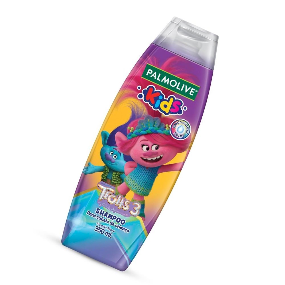 Shampoo Infantil Palmolive Kids Trolls Todos os Tipos de Cabelo 350ml