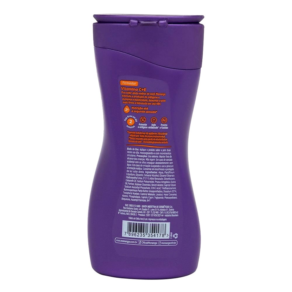 Hidratante Monange Firmador Q10 Vitamina C+E Pele Extra Seca 200ml