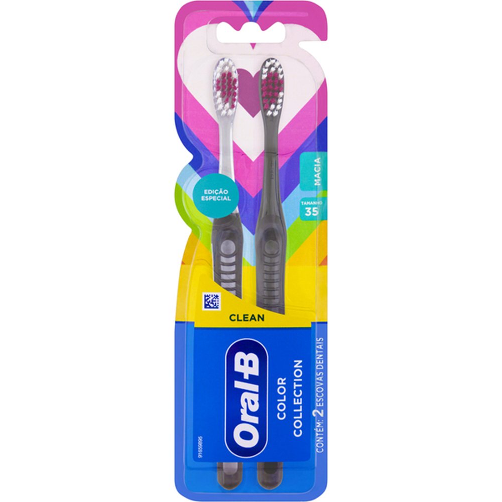 Escova Dent Collection Color Coração Com 2 - ORAL-B