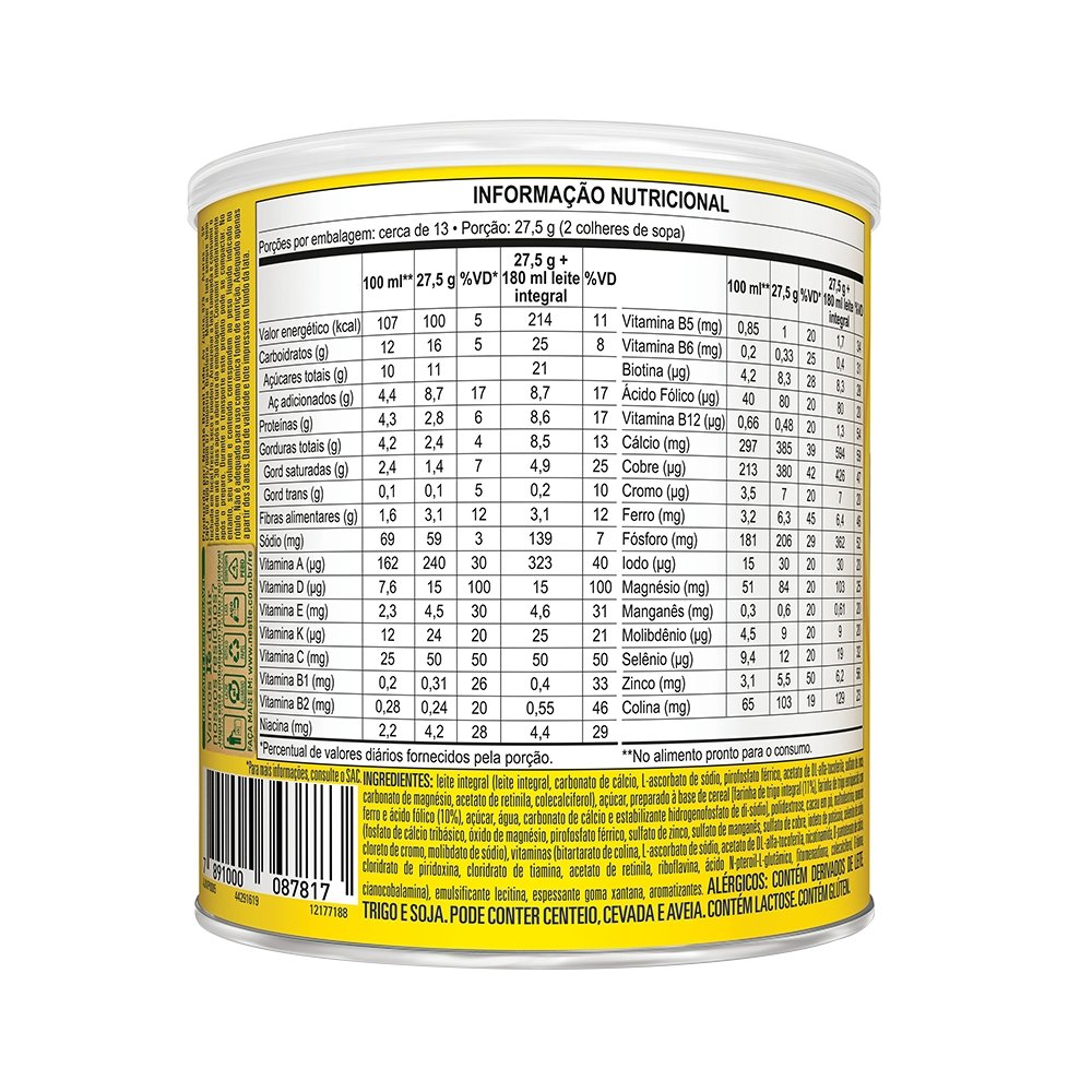 Complemento Alimentar Nutren Nestlé Kids Chocolate 350g