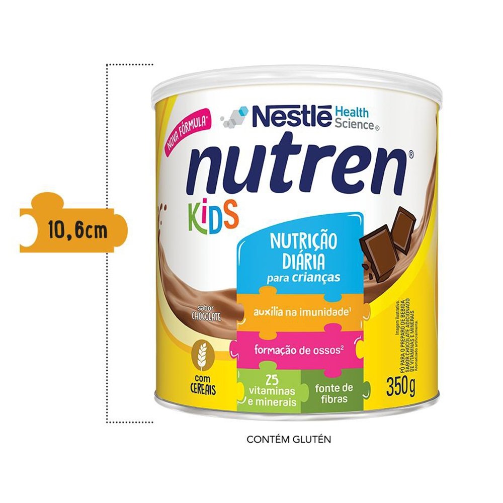 Complemento Alimentar Nutren Nestlé Kids Chocolate 350g