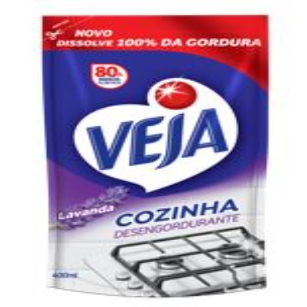 Veja Cozinha Desengordurante Lavanda Refil Sache 400ML-Un/1