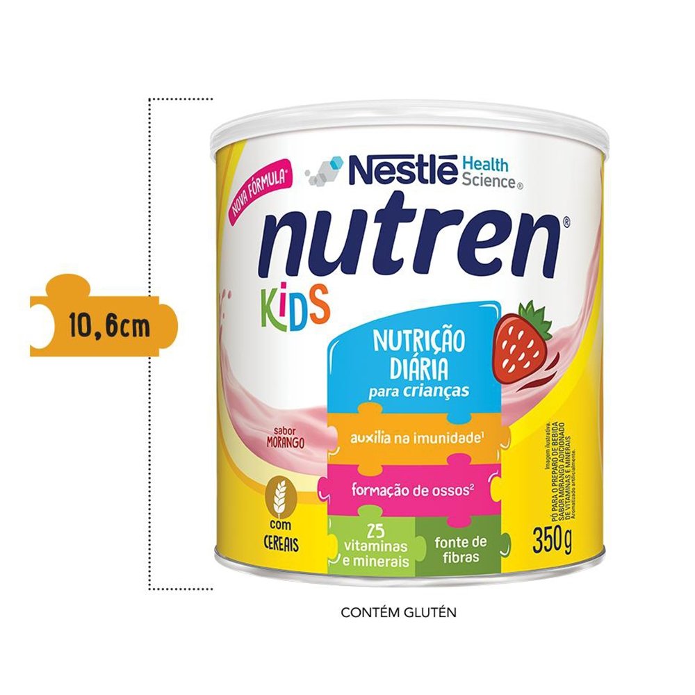 Complemento Alimentar Nutren Kids Morango 350g