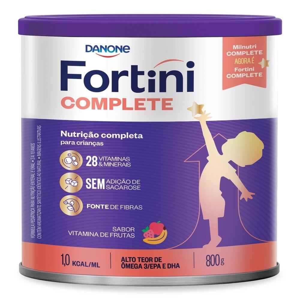 Leite em Pó Fortini Complete Vitamina de Frutas 800g
