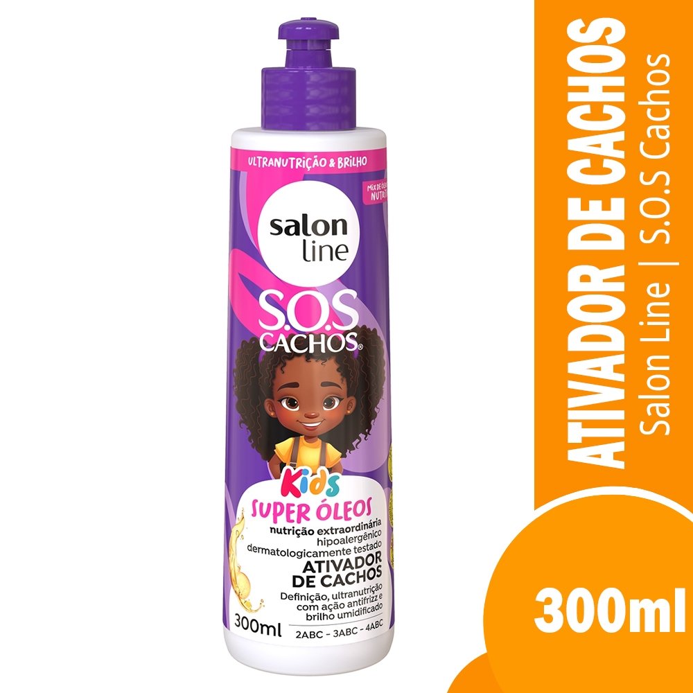 Creme Ativador Salon Line SOS para Cachos Kids Definição 300ml