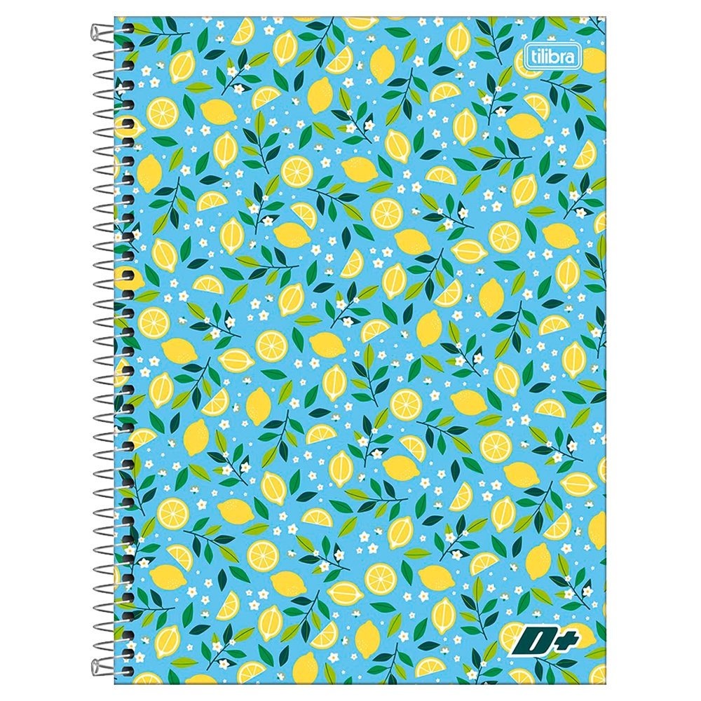 Caderno Espiral Tilibra Universitário Capa Dura Mais+ Feminino 1 Máteria 96 Folhas - Embalagem com 4 Unidades