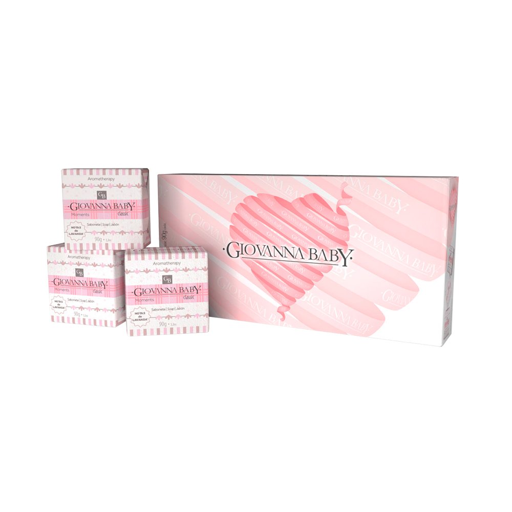 Kit 3 Sabonetes Barra Giovanna Baby Classic