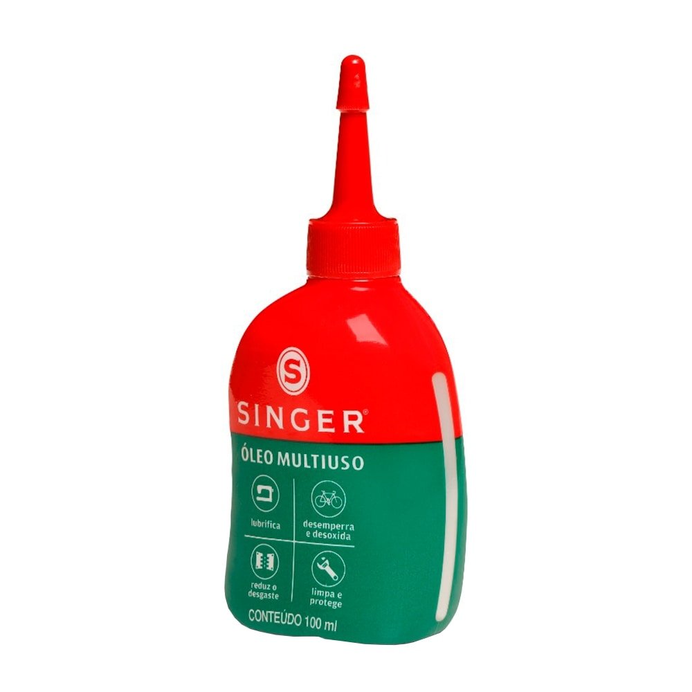 Óleo Singer Multiuso Para Máquina 100ml - Embalagem com 6 Unidades