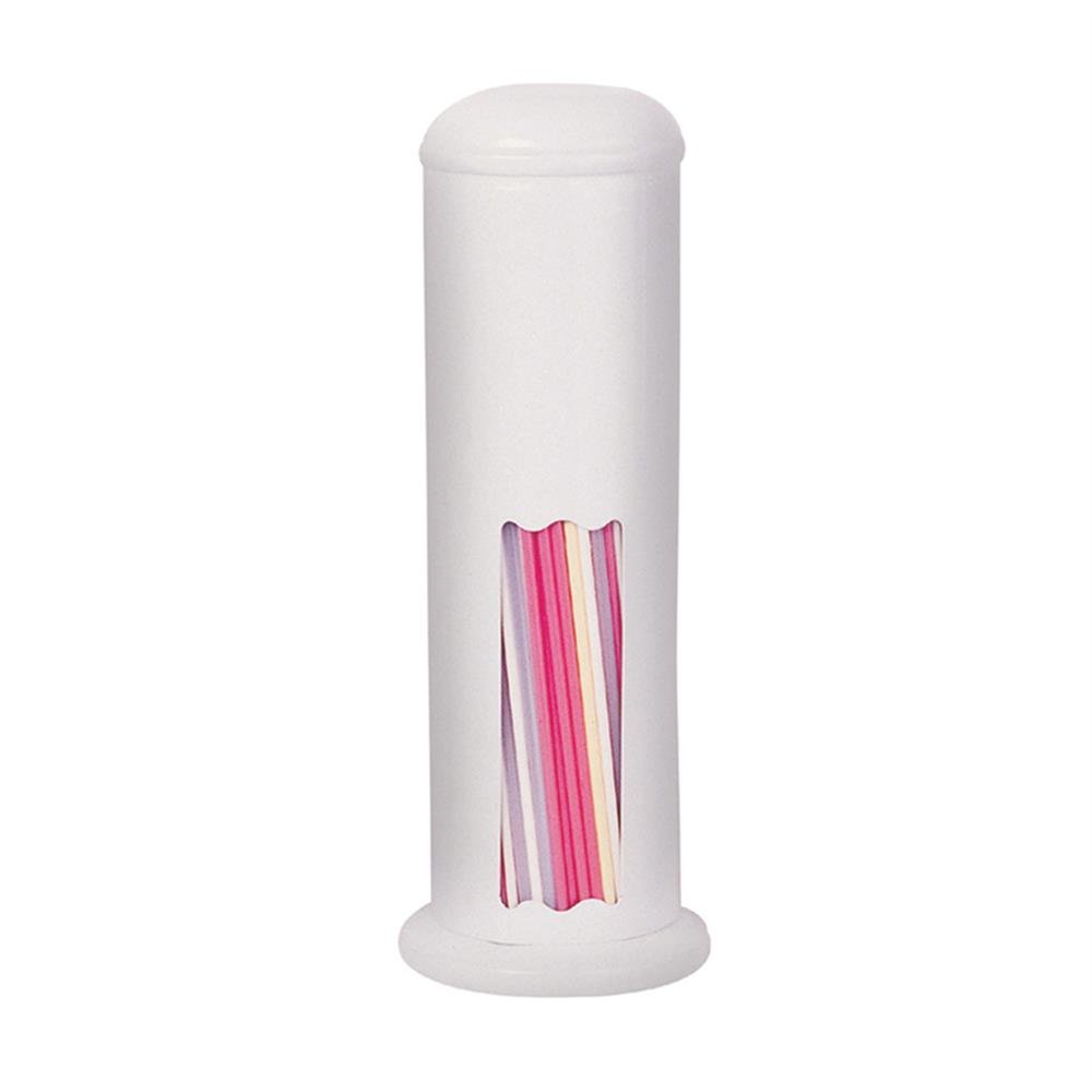 Porta Canudos Branco Metal