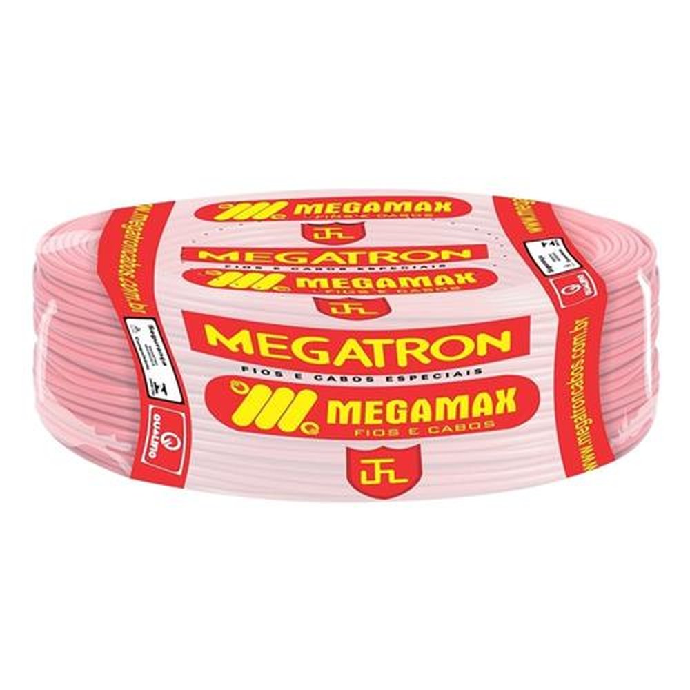 Cabo Flexível Megatron 2,5mm x 100m Rolo 750V Vermelho