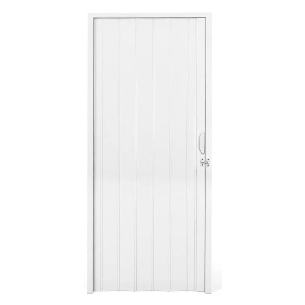Porta Sanfonada PVC Plastilit 0,70x2,10m Branco Neve