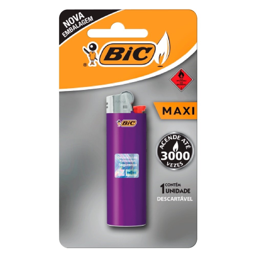 Isqueiro Max Cores Sortidas - 50 unidades - BIC