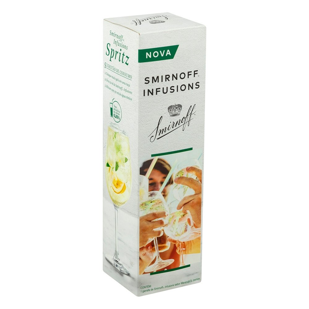 Vodka Smirnoff Infusions Passion Fruit e Jasmine 998ml
