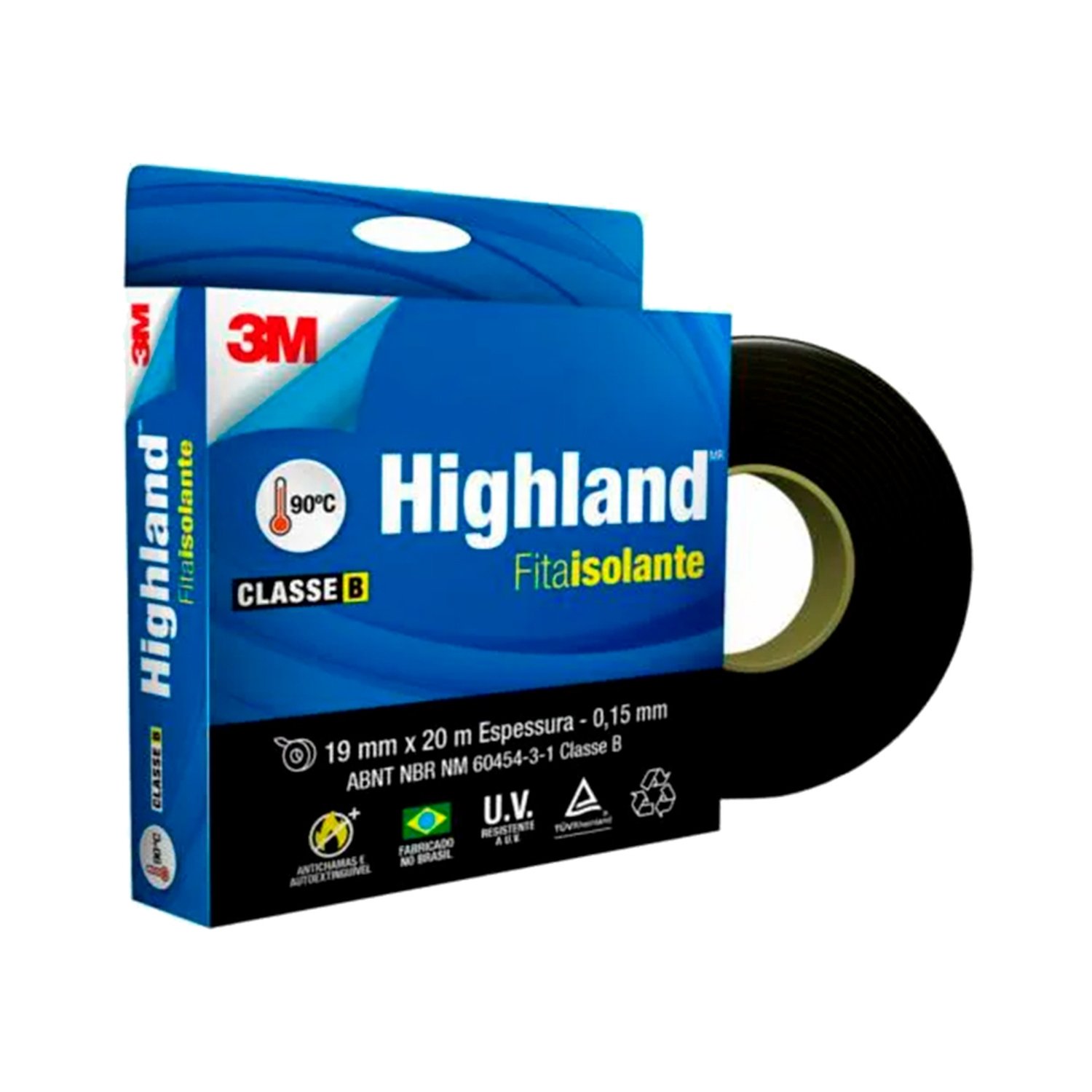 Fita Isolante 3m Highland 19mm x 20m
