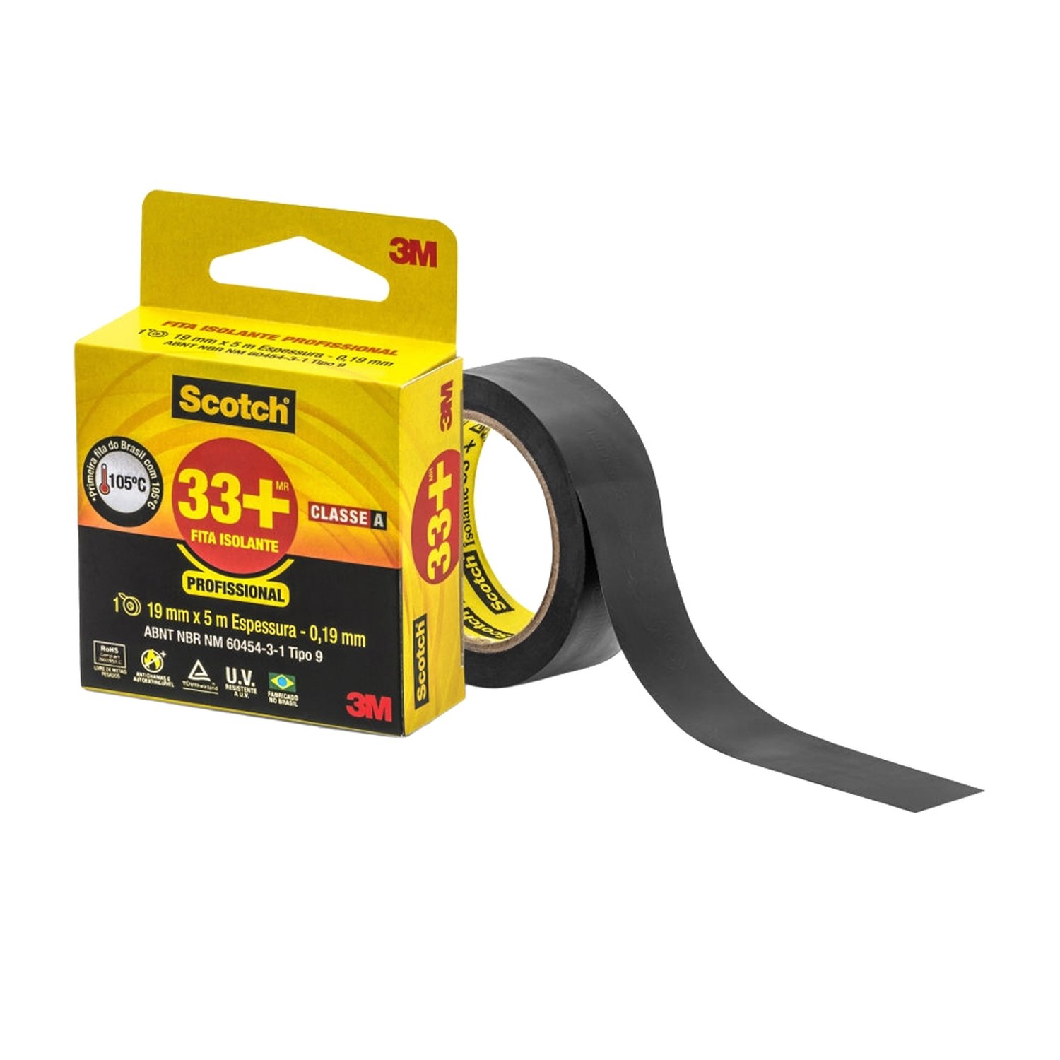 Fita Isolante 3M Scotch 33+ 19mmx5m