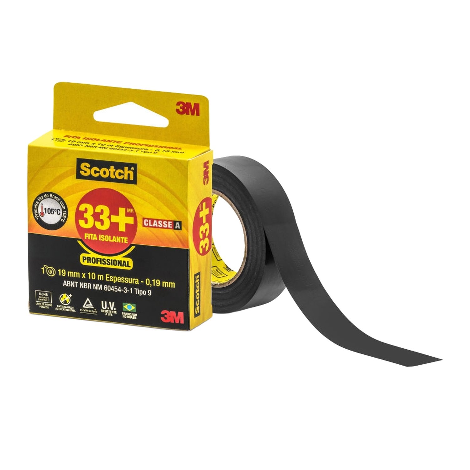 Fita Isolante 3M Scotch 33+ 19mmx10m