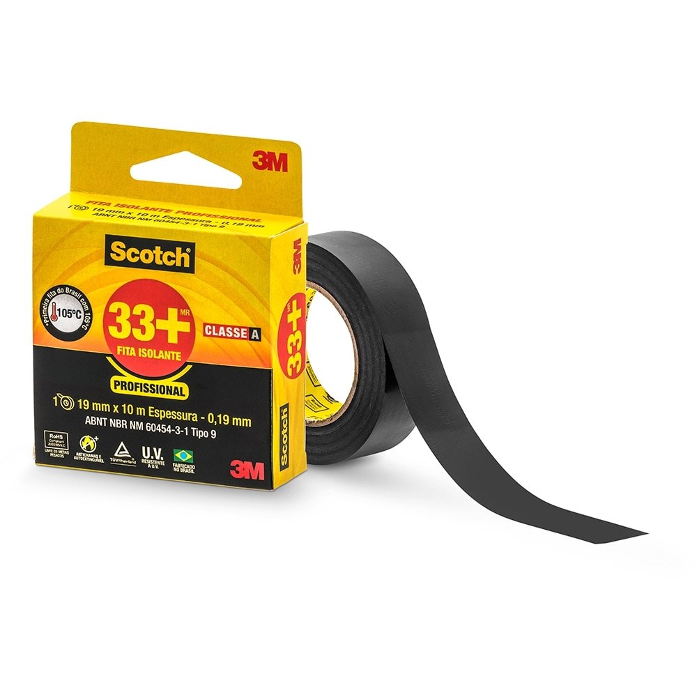 Fita Isolante 3M Scotch 33+ 19mmx10m
