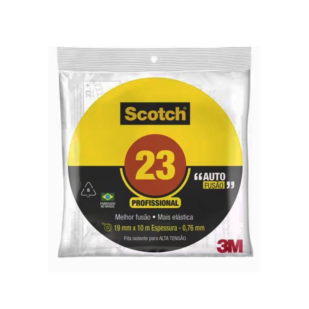 Fita Isolante 3M Auto Fusão Scotch 23+ 19mmx10m