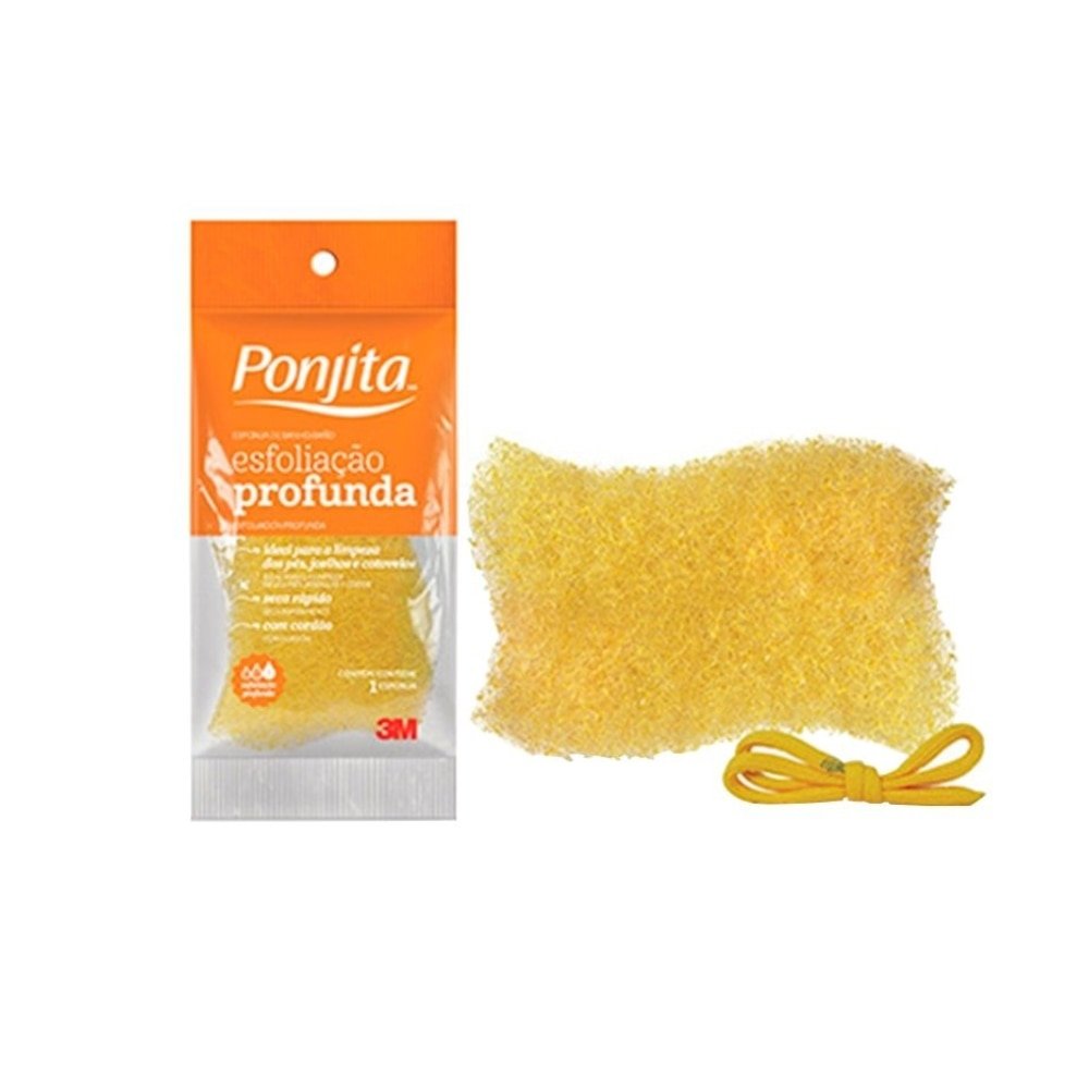 Esponja para Banho Ponjita Esfoliante Embalagem com 24 Unidades
