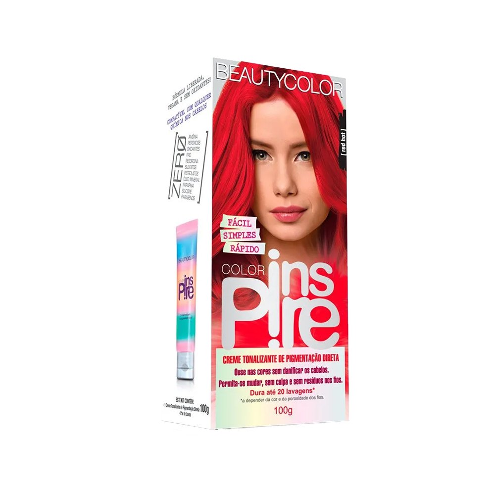 Tinta Color Inspire S/amonia Red 100g Vermelho Beauty color