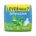 Absorvente Sempre Livre Especial Adapt Suave com Abas Embalagem com 8 Unidades