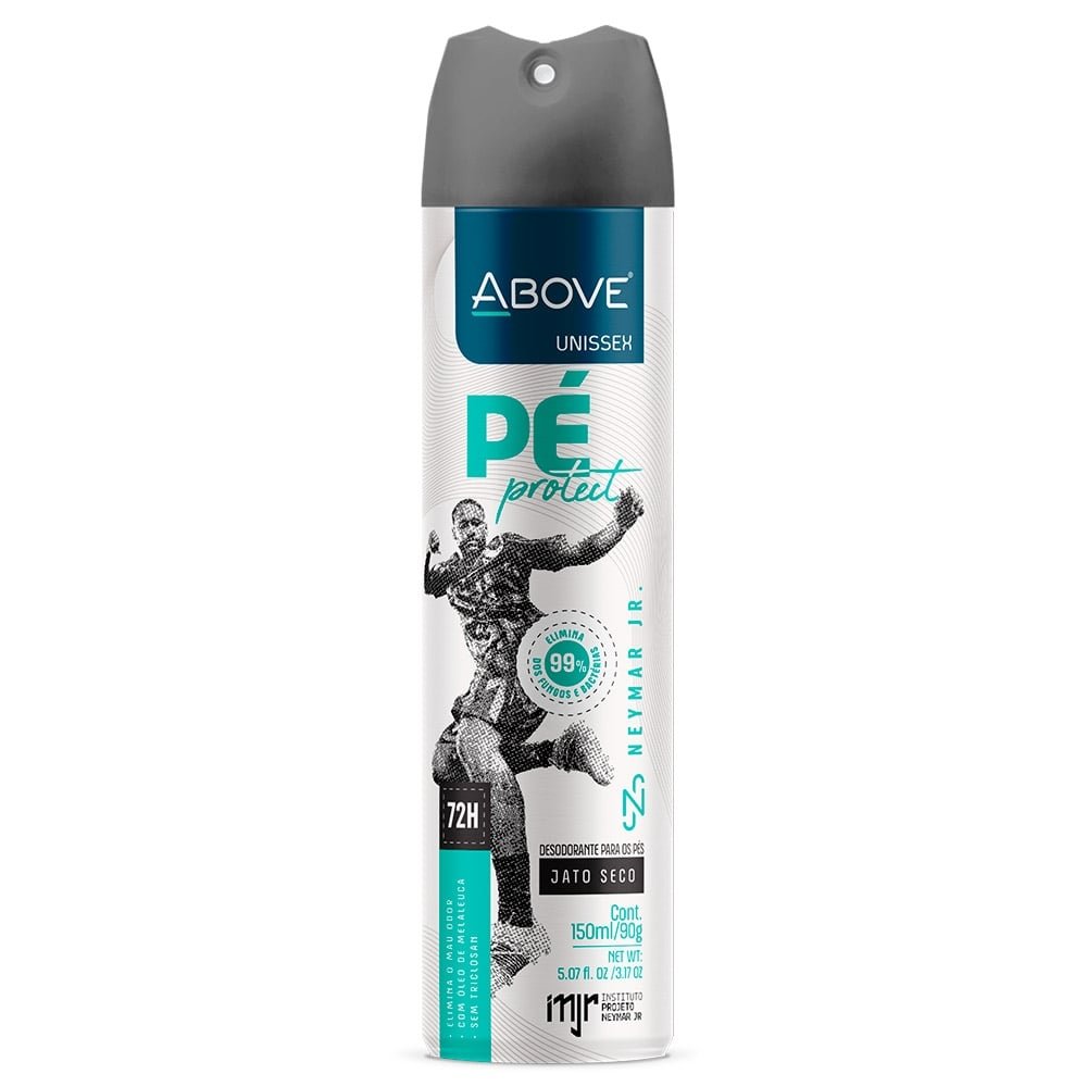 Desodorante Above Aerosol Neymar Jr. Pés Unissex 150ml