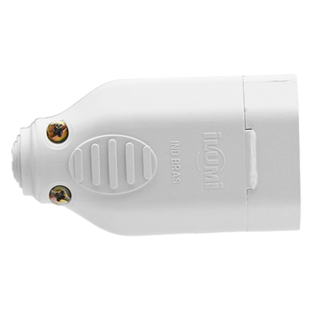 Pino Plug Fêmea Ilumi 2P+T 20A Cinza Embalagem com 10 Unidades