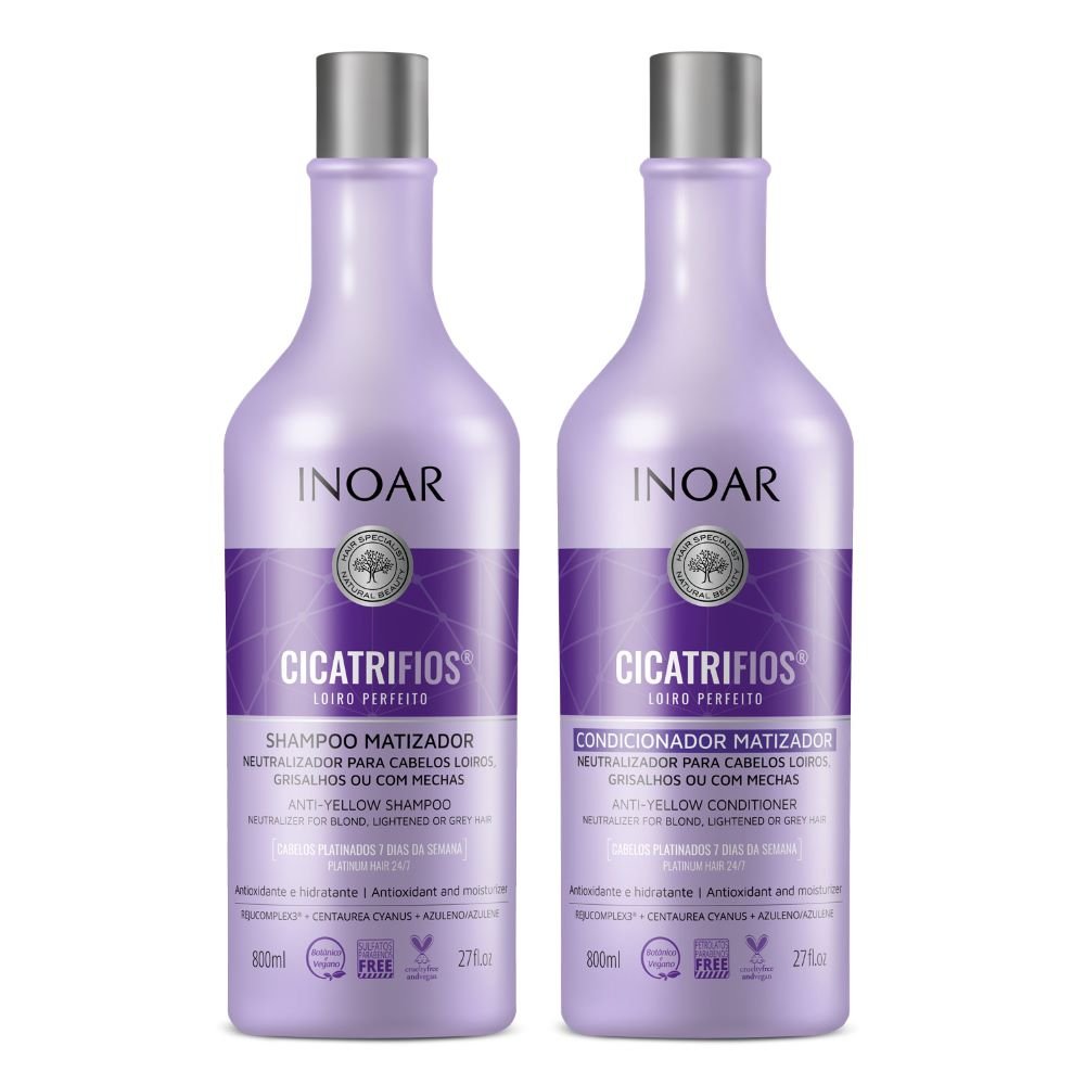 Kit Cicatrifios Loiro Perfeito Shampo e Condicionador 800ml
