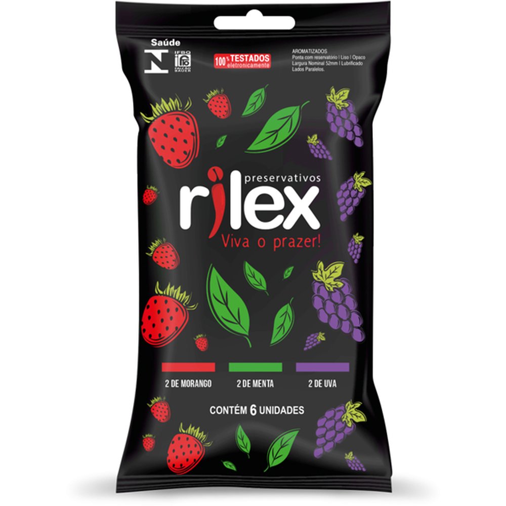 Preservativo Rilex Mix De Frascout Com 6 Unidades - RILEX