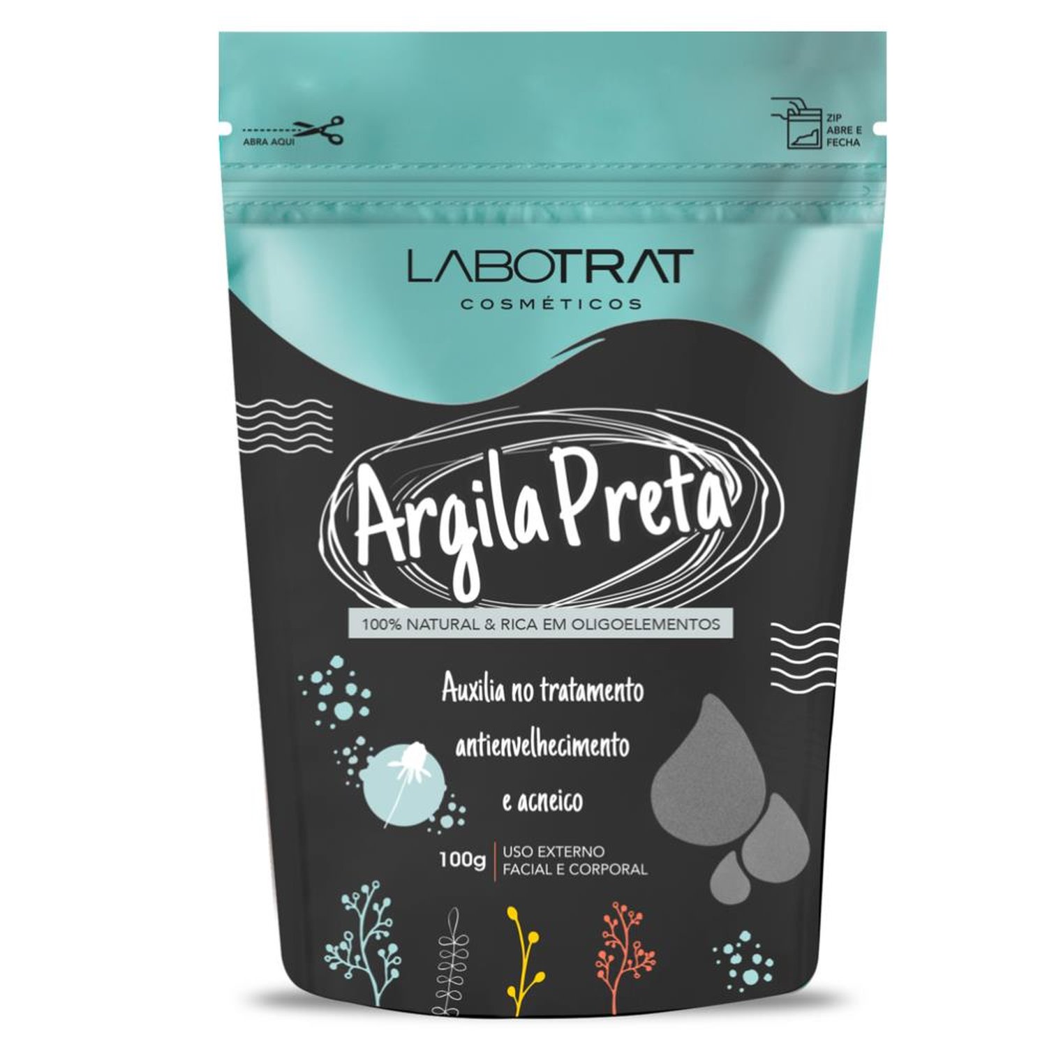 Argila Preta Dia A Dia Labotrat 100G