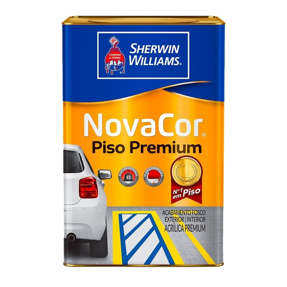 Tinta Novacor para Piso Sherwin-Williams Cinza 18L