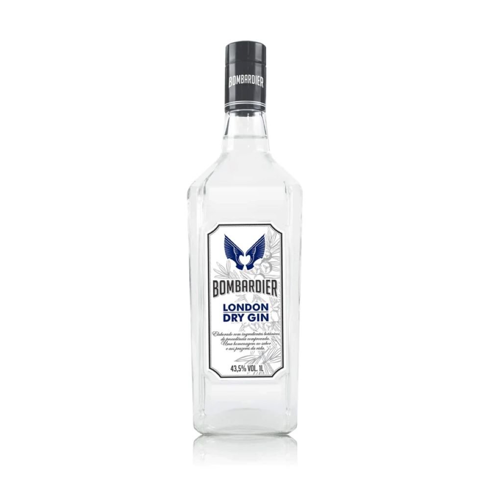 Gin Bombardier 1 Litro - Caixa Com 6 Unidades