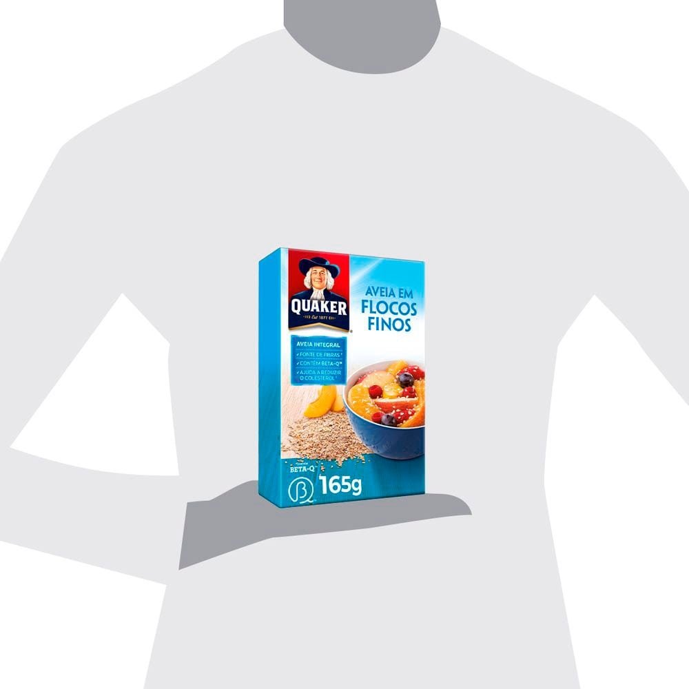 Aveia Quaker em Flocos Finos 165g