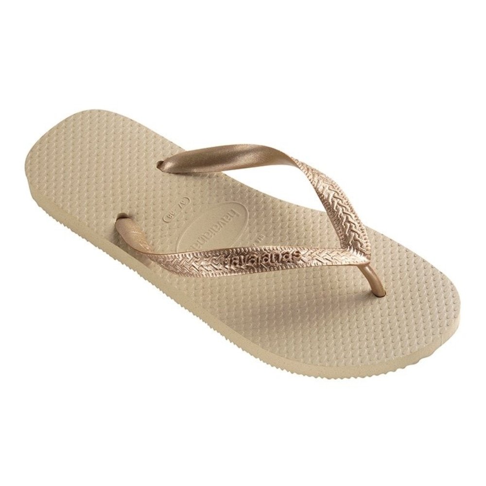 Havaianas Color Mix Areia/Dourado Claro 33/4 Embalagem com 6 Unidades