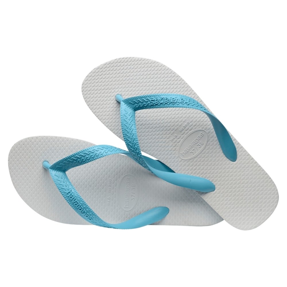 Havaianas Tradicional Branco/Azul 41/2 - Embalagem com 6 Unidades