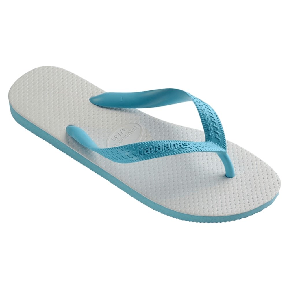 Havaianas Tradicional Branco/Azul 41/2 - Embalagem com 6 Unidades