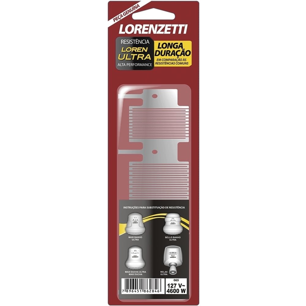 Resistência para Chuveiro Lorenzetti Belo Banho/Max Ducha/Ultra 3 Temperaturas 4600W 110V