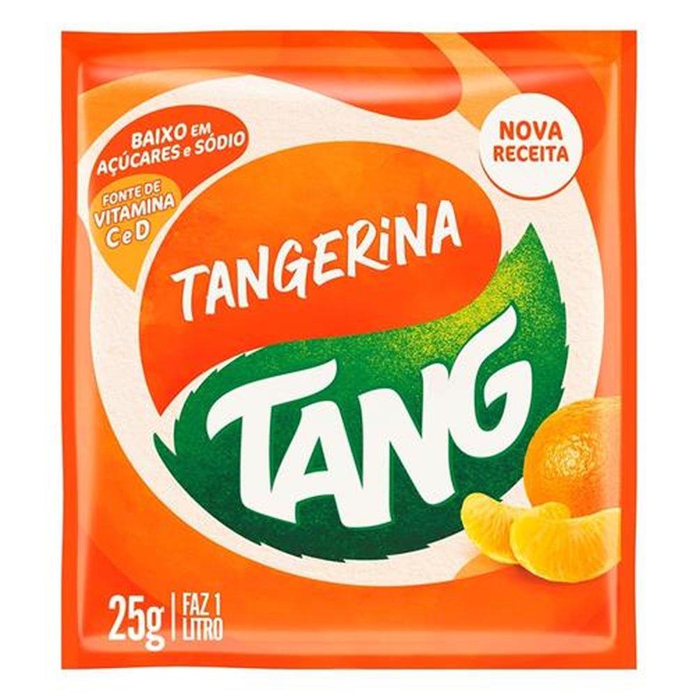 Refresco em Pó Tang Tangerina 25g - Embalagem com 15 Unidades