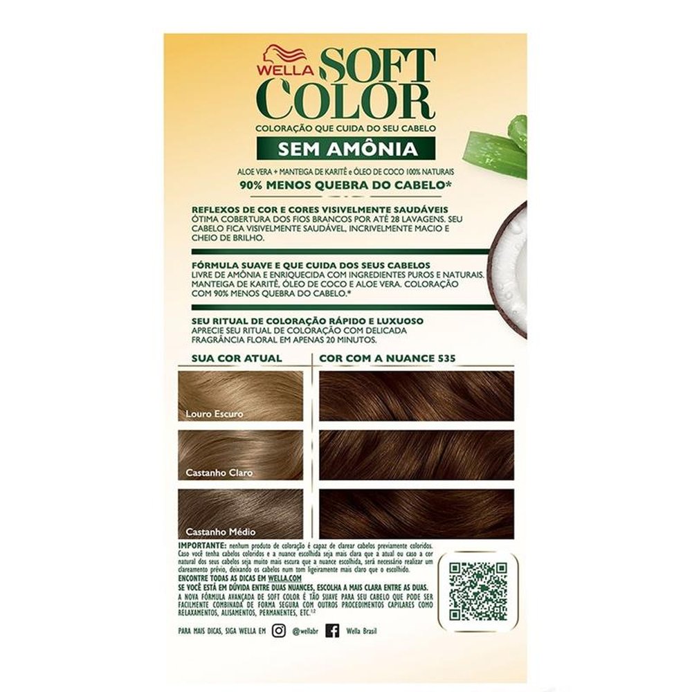Tintura Soft Color 5.35 Café Arábica 35g