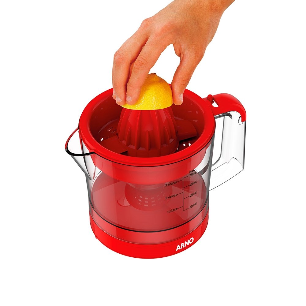 Espremedor de Frutas Arno Express CP32 - 0,75 Litros, 40W, Vermelho, 110V