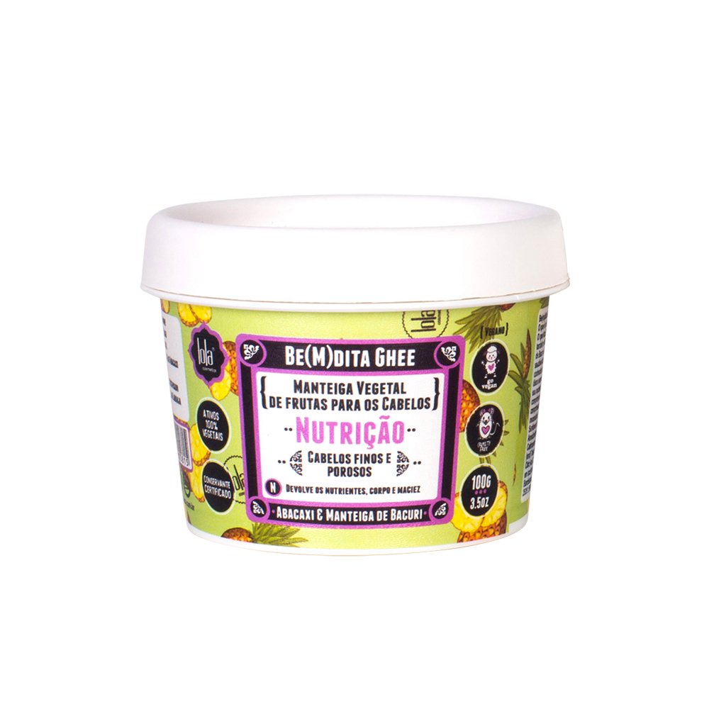 Mascara Lola Cosmetics Bemdita Ghee Nutricao Abacaxi 100g