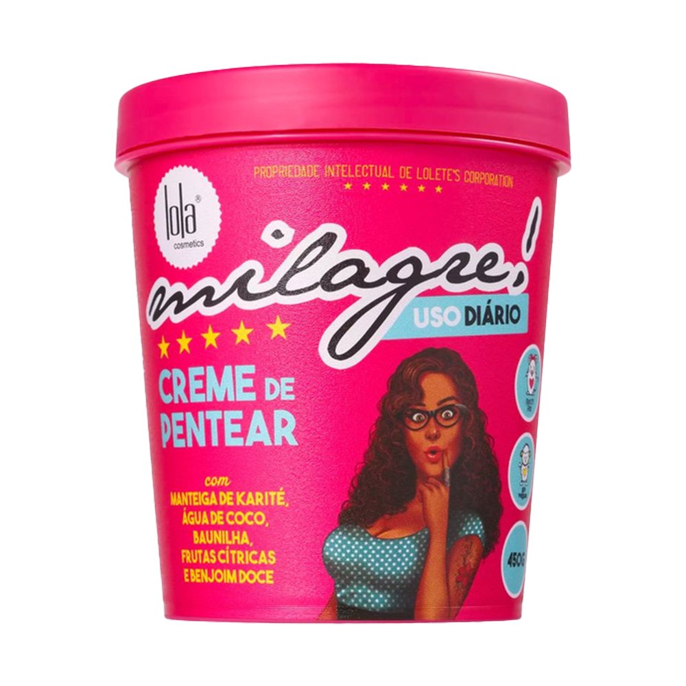 Creme de Pentear Lola Cosmetics Milagre 450g