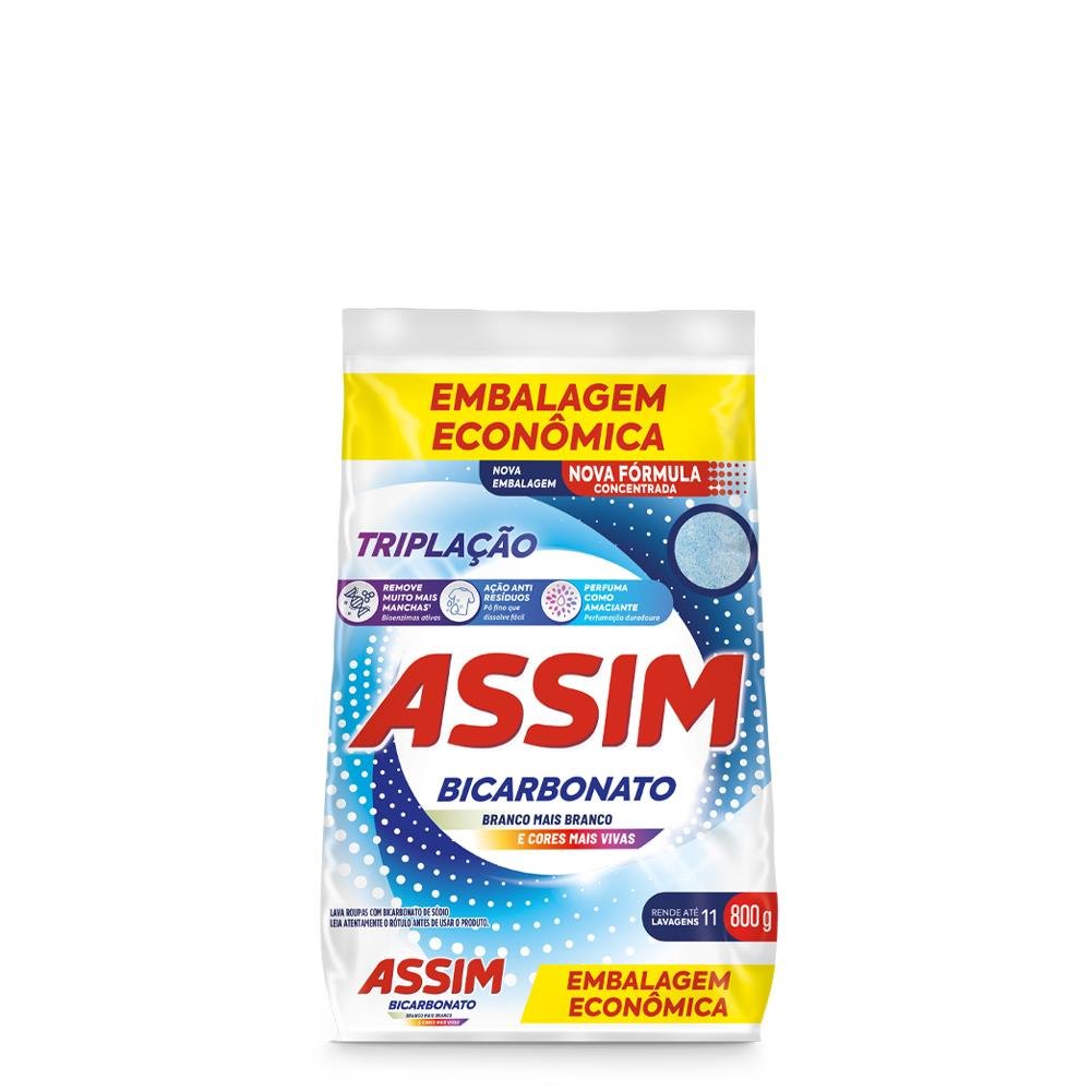 Detergente Po Assim Sache 800g Triplacao