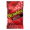 Preservativo Blowtex Lubrificado Morango - 12 pacotes c/ 3 unidades