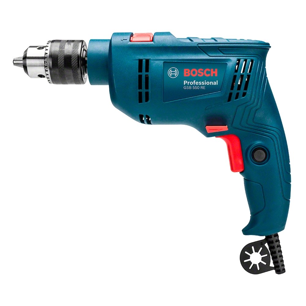 Furadeira de Impacto  Bosch 1/2 GSB550 VVR + 34 Acessórios 550W 110V